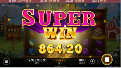 開心農場獎金畫面