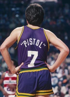 NBA　玩運彩 Pete Maravich 手槍皮特