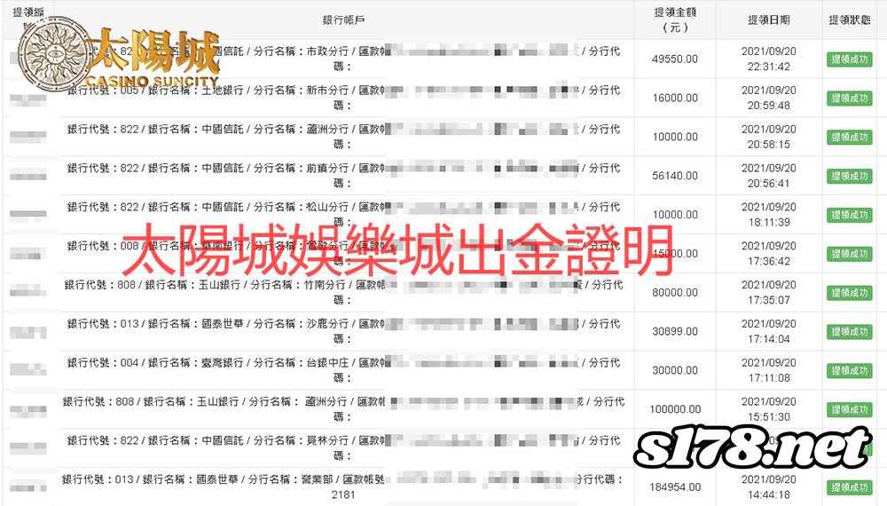 太陽城娛樂城出金紀錄圖，公平公正有信譽